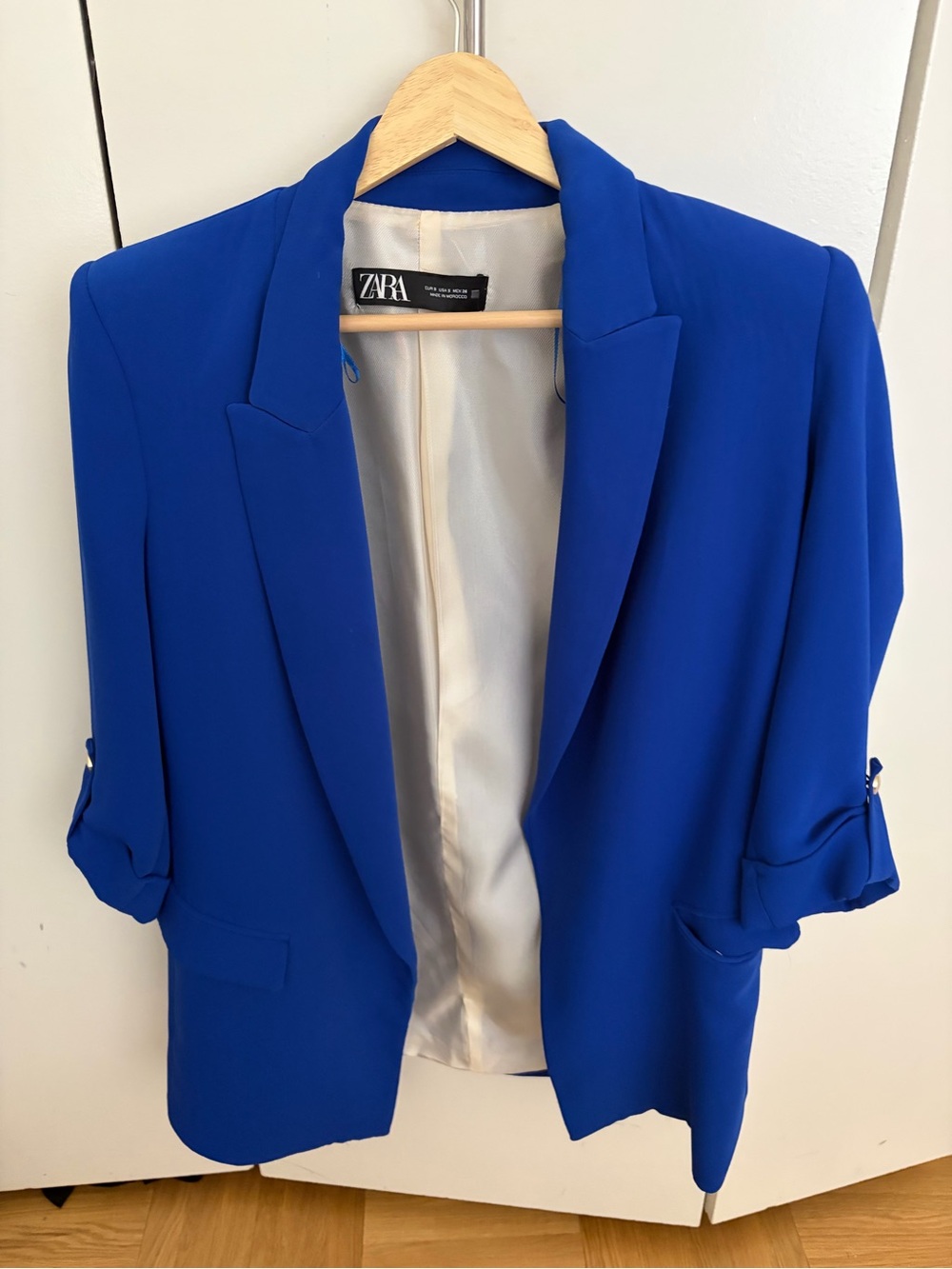 Zara Cobalt Blue Women's Blazer Jacket